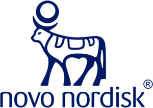 Logotipo de Novo Nordisk, socio del CSG